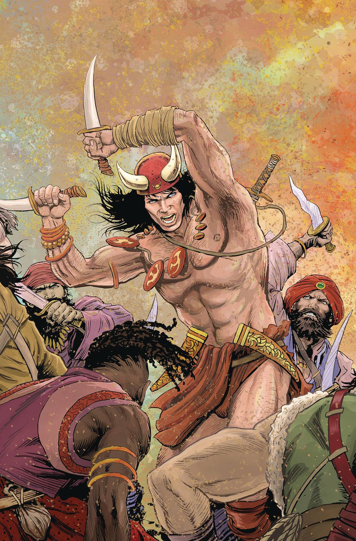 TITAN COMICS Comic Books Conan Barbarian Patch Zircher Virgin #5-8 Pack 79361173649800211 DEC230825