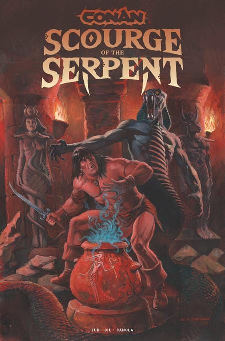 Titan Comics Comic Books CONAN THE BARBARIAN SCOURGE OF THE SERPENT #1 (OF 4) CVR C GEOF ISHERWOOD VAR (MR) 65946038031500131 0725TN776