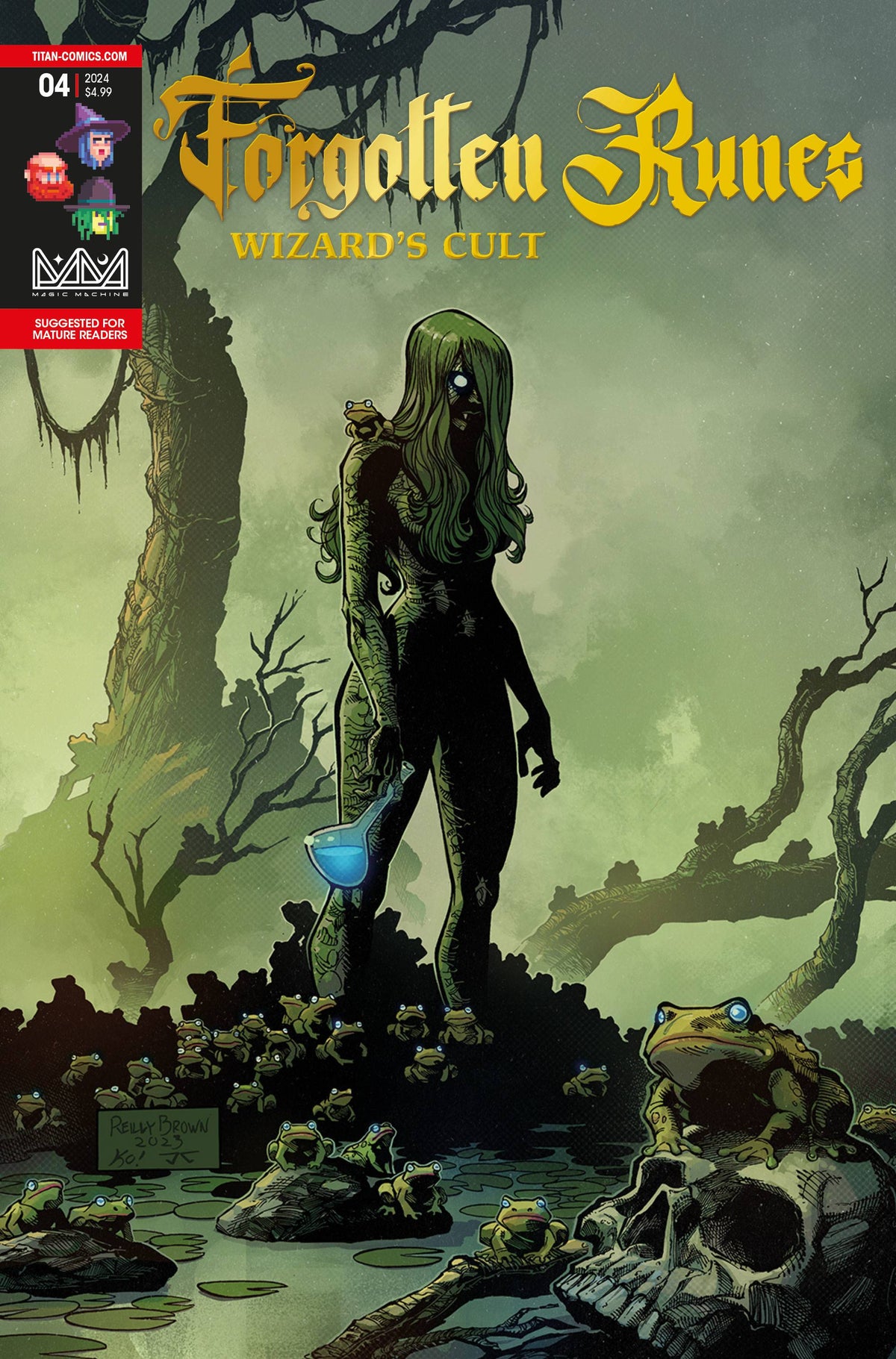TITAN COMICS Comic Books FORGOTTEN RUNES WIZARDS CULT #4 (OF 10) CVR C BROWN 79361173672600431 FEB240563