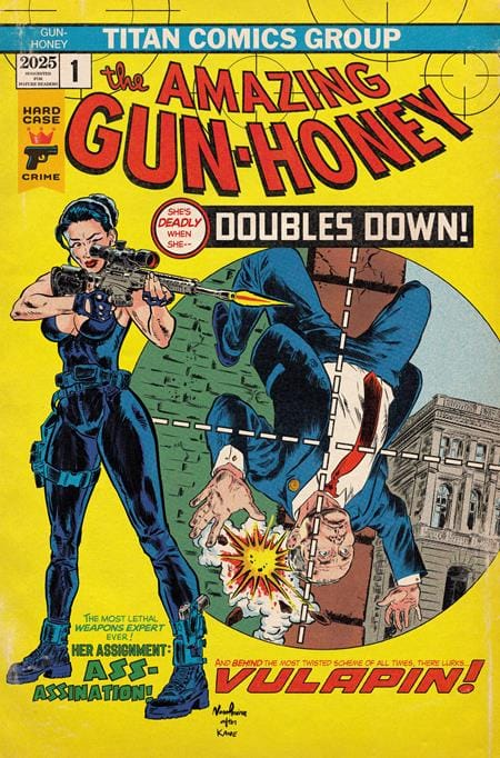 Titan Comics Comic Books GUN HONEY DOUBLES DOWN #2 (OF 4) CVR G NUNO PEREIRA HOMAGE VAR (MR) 65946031923002071 0526TN1275