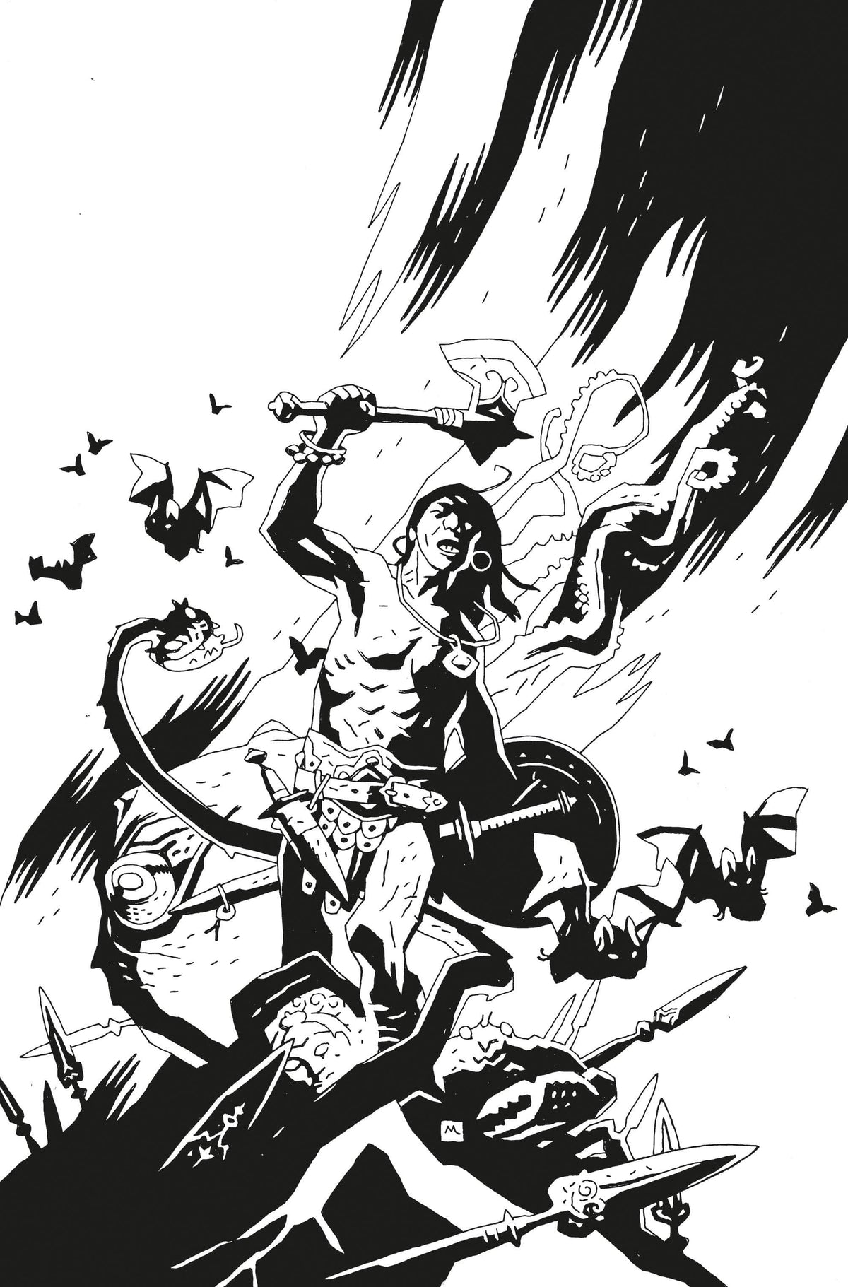 Titan Comics Comic Books > Incentives CONAN BARBARIAN #1 CVR L 1:50 INCV VAR MIGNOLA VIRGIN B&W (MR 79361173648110021 MAY231144