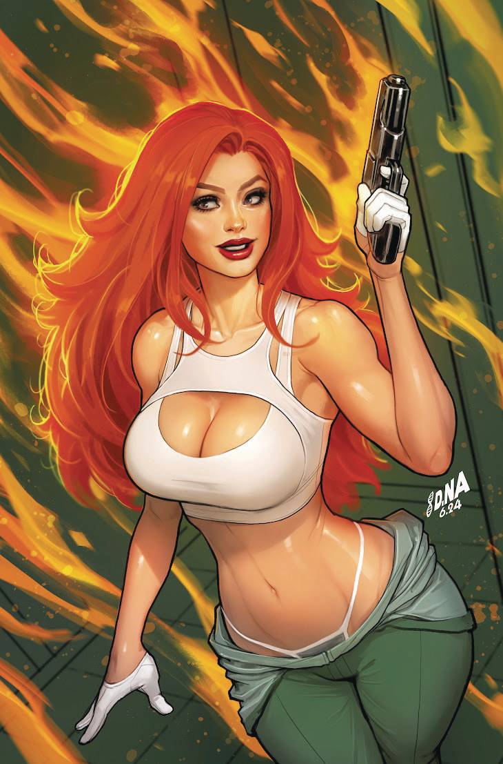 TITAN COMICS Comic Books > Incentives HEAT SEEKER COMBUSTION GUN HONEY SERIES #1 CVR K 1:10 INCV 65946014833501011