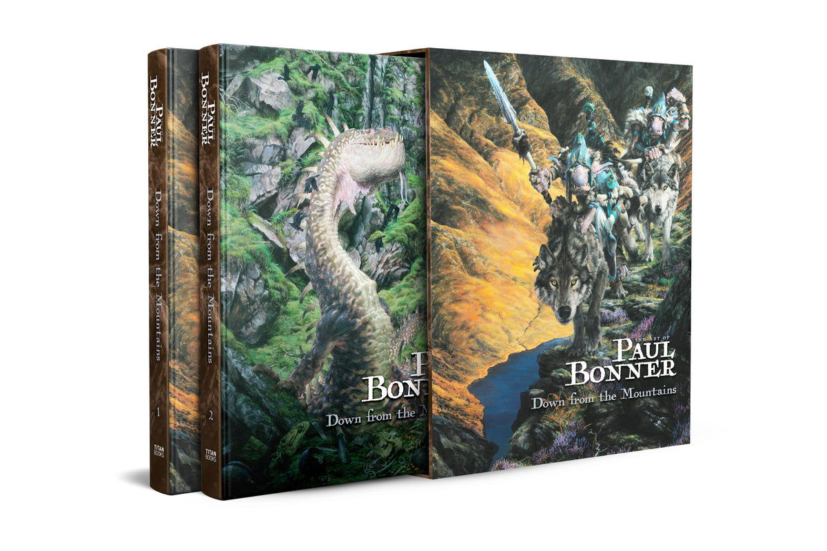 Titan Graphic Novels The Art of Paul Bonner: Down from the Mountains HC (Release Date: 11/03/2026) 9781835415818 PRH-9781835415818