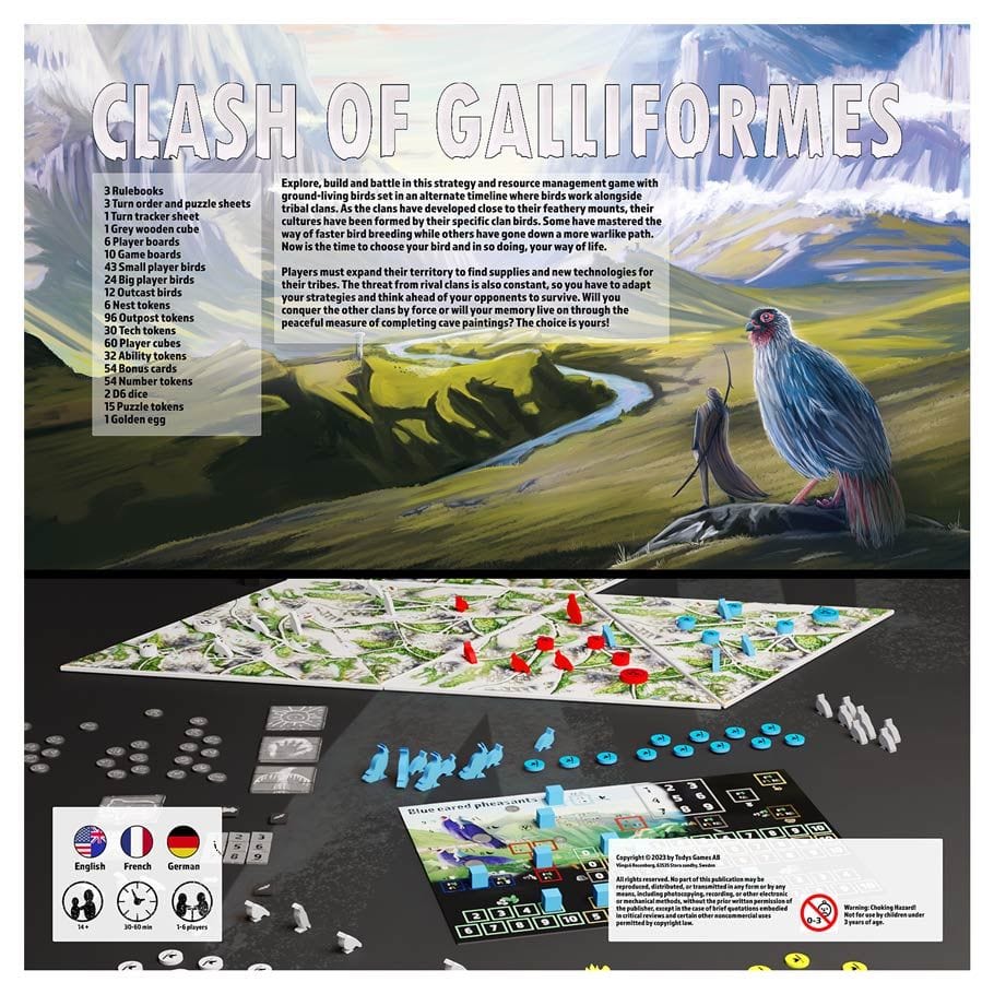 Todys Games Board Games Clash of Galliformes 7350133170006 TDGCGTG01