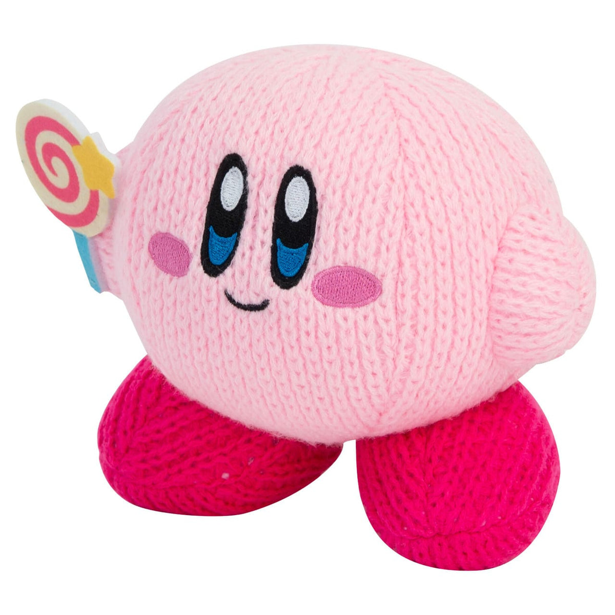 Tomy Toys > Plushies Kirby: Nuiguru-Knit Plush - Kirby w/ Invincibility Candy 053941126438 T12847A3