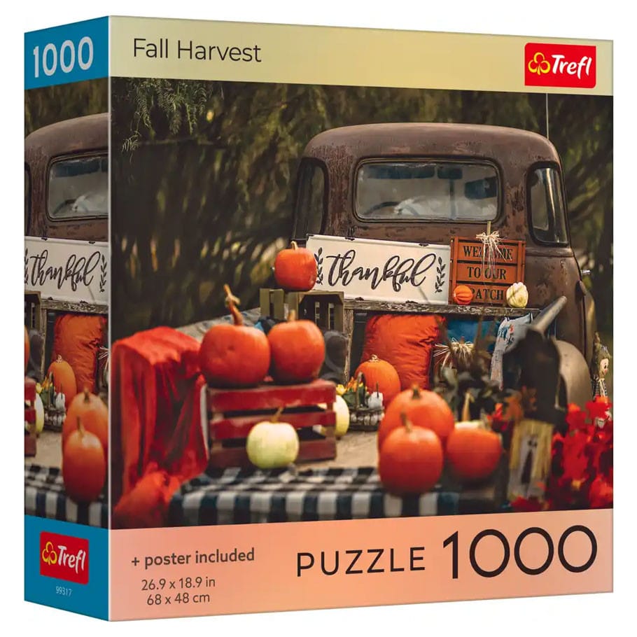 Trefl USA Puzzles > Jigsaw Puzzles Puzzle: Fall Harvest 1000 Piece with Poster 5900511993172 TRE99317
