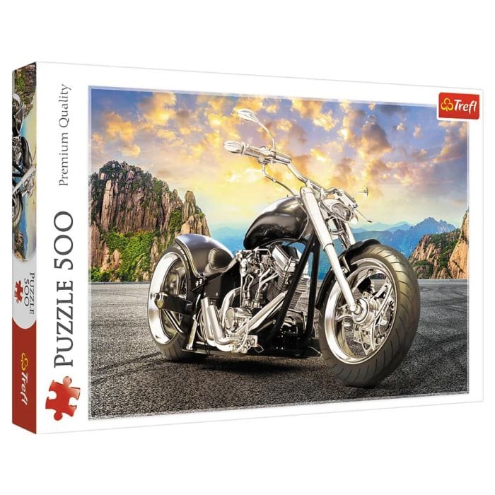Trefl USA Puzzles > Jigsaw Puzzles Trefl: 500pc Puzzle - Black Motorcycle 5900511373844 TRE37384