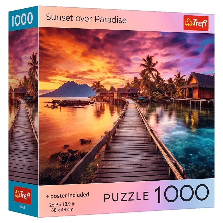 Trefl USA Puzzles > Jigsaw Puzzles Trefl Red: 1000pc Jigsaw - Sunset Over Paradise 5900511992885 TRE99288