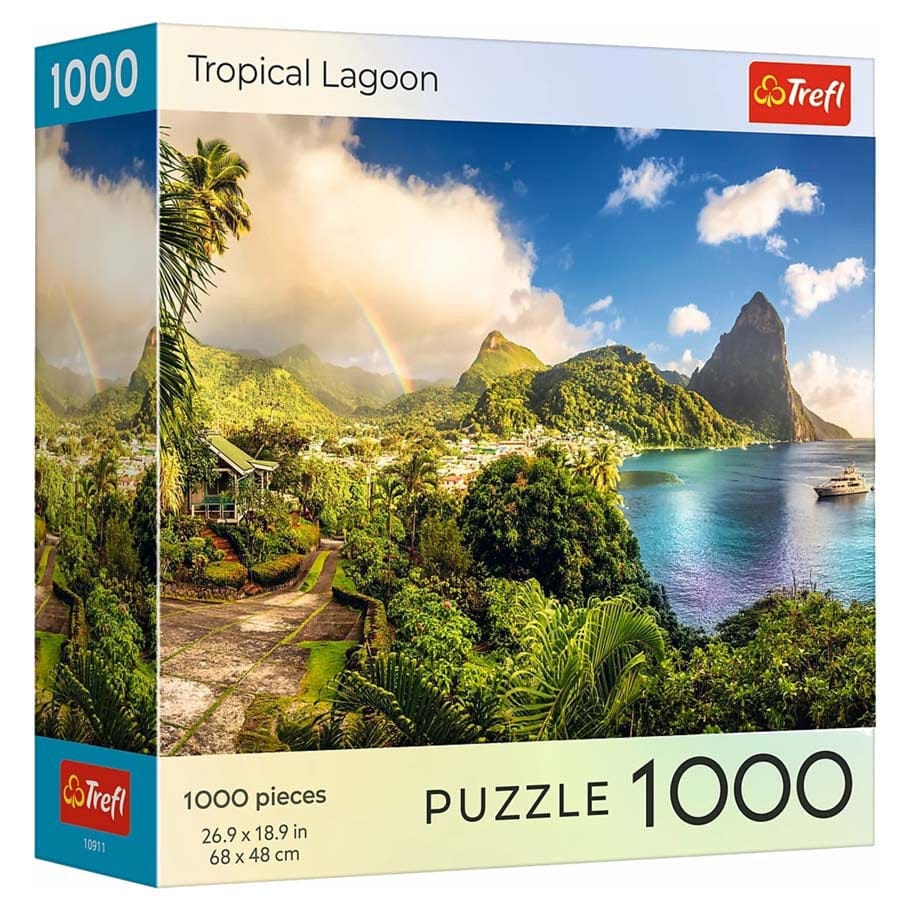 Trefl USA Puzzles > Jigsaw Puzzles Trefl Red: 1000pc Jigsaw - Sunsets Tropical Lagoon 5900511109115 TRE10911