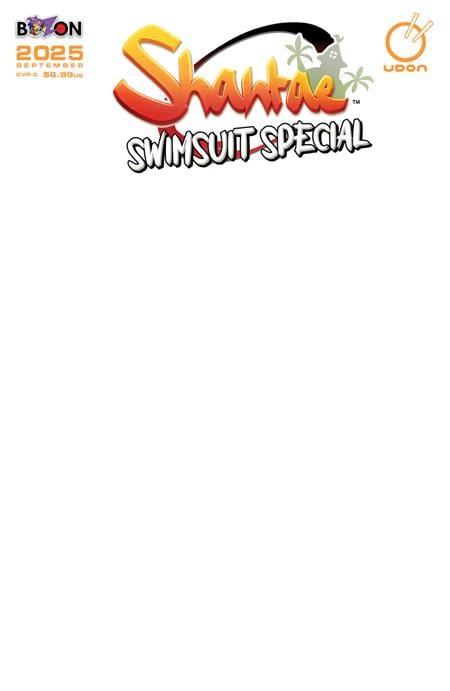 UDON Entertainment Comic Books 2025 SHANTAE SWIMSUIT SPECIAL #1 (ONE SHOT) CVR C BLANK SKETCH VAR 85534800152900131 0725UE851