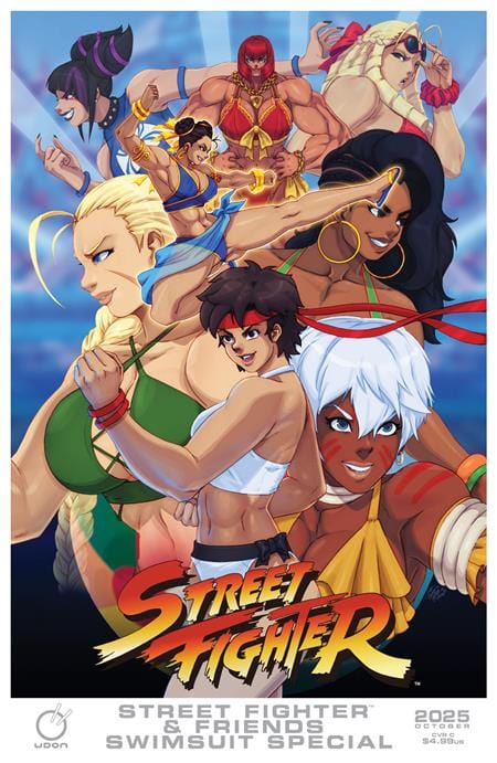 UDON Entertainment Comic Books 2025 STREET FIGHTER & FRIENDS SWIMSUIT SPECIAL #1 (ONE SHOT) CVR C TOVIO ROGERS VAR 85534800153600131 0825UE1174