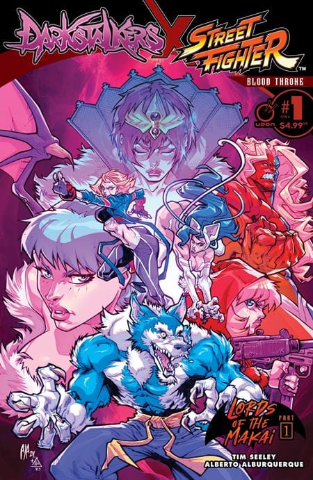 UDON Entertainment Comic Books DARKSTALKERS X STREET FIGHTER BLOOD THRONE #1 (ONE SHOT) CVR A ALBERTO ALBURQUERQUE 85534800151200111 0425UE756