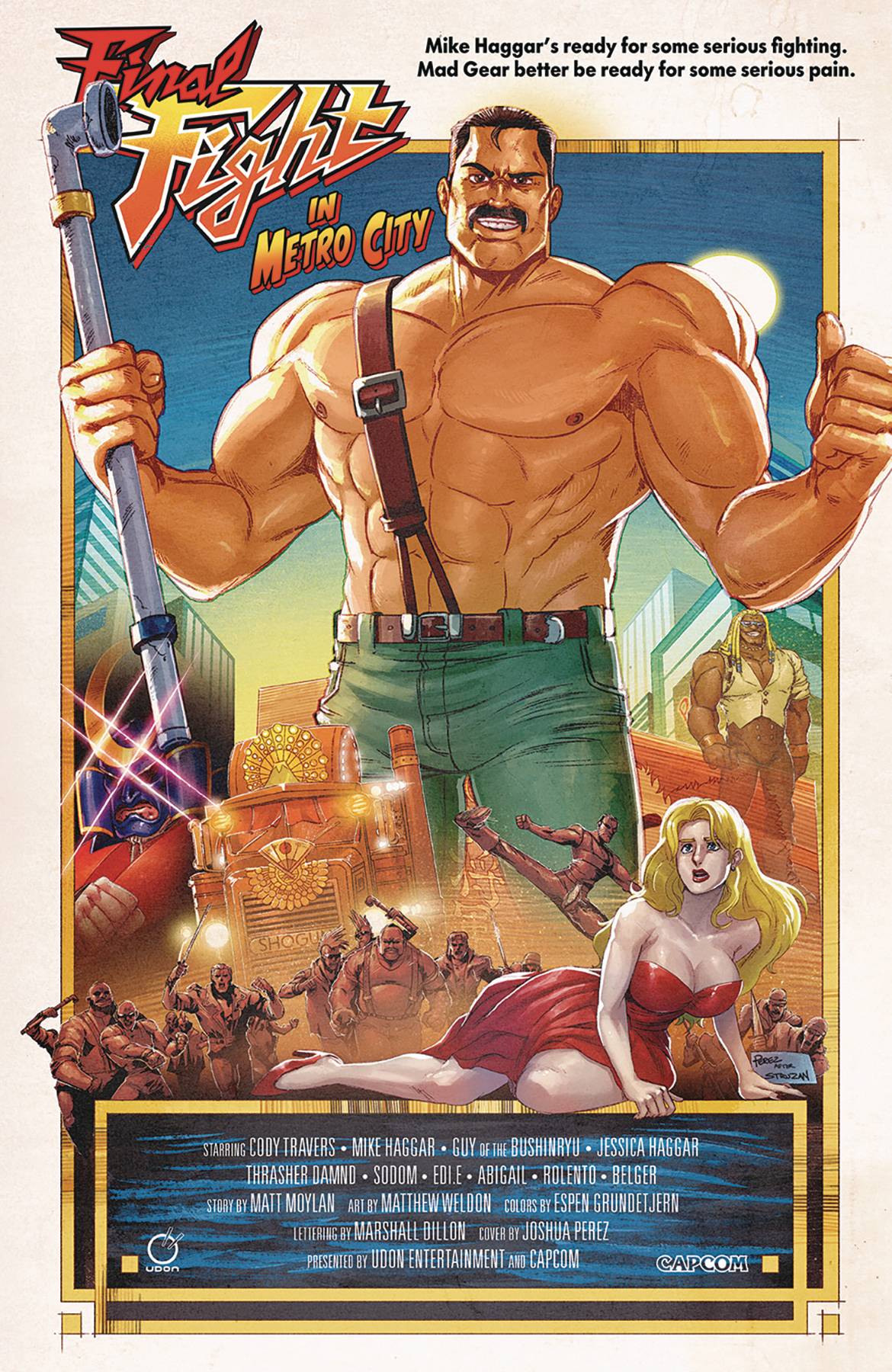 UDON ENTERTAINMENT INC Comic Books > Incentives FINAL FIGHT #3 (OF 4) CVR C 1:5 INCV JOSH PEREZ 85534800143700331