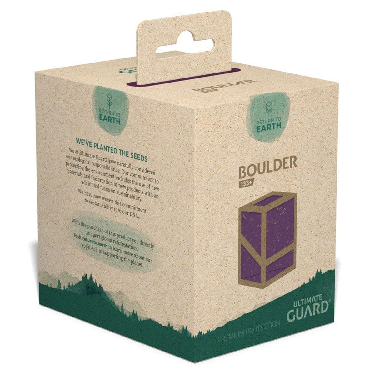 Ultimate Guard Game Supplies > Card Boxes Deck Box: Boulder: Return To Earth: 133+: Purple 4056133025096 UGD01135500300