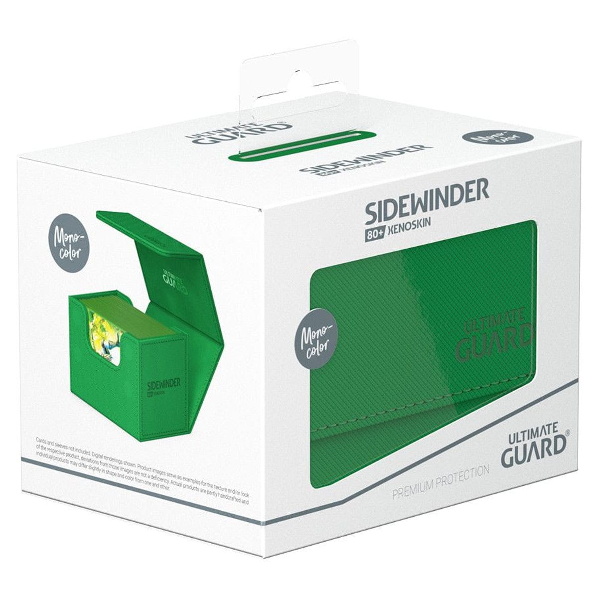 Ultimate Guard Game Supplies > Card Boxes Deck Box: Sidewinder: 80+: Green 4056133021302 UGD011206