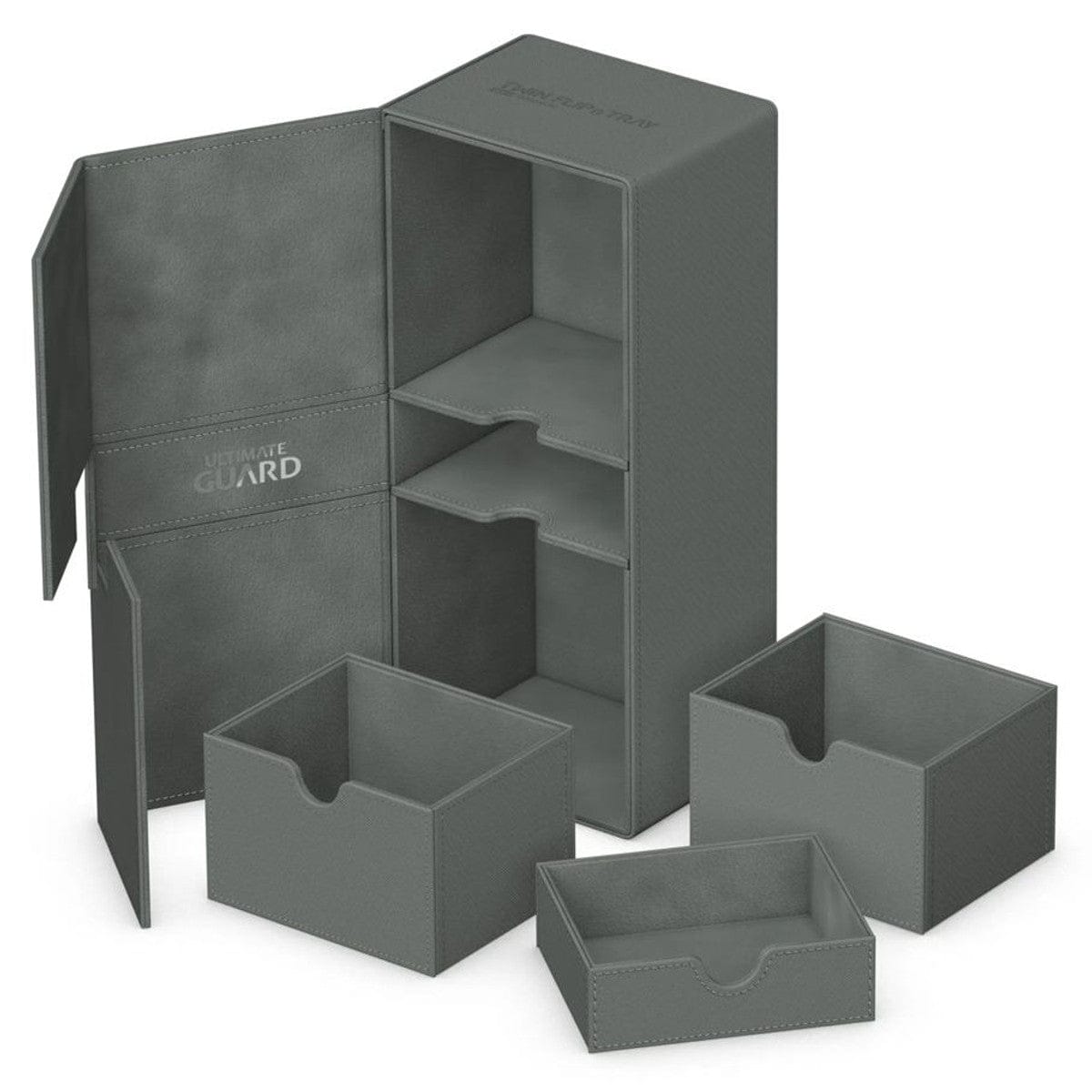 Ultimate Guard Game Supplies > Card Boxes Deck Box: Twin Flip`n`Tray: 266+: Grey 4056133025409 UGD011363
