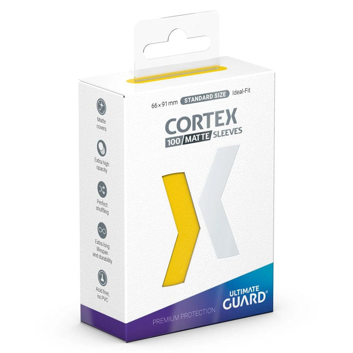 Ultimate Guard Game Supplies > Card Sleeves Deck Protector: Cortex: Matte: Yellow (100) 4056133018791 UGD011163