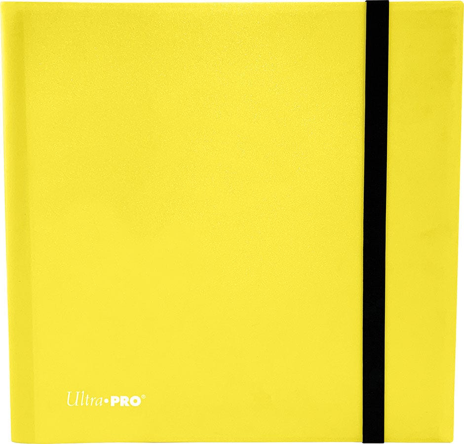 Ultra Pro Game Supplies > Card Binders Ultra Pro: 12 Pocket Eclipse PRO Binder - Lemon Yellow 074427161477 UPI 16147