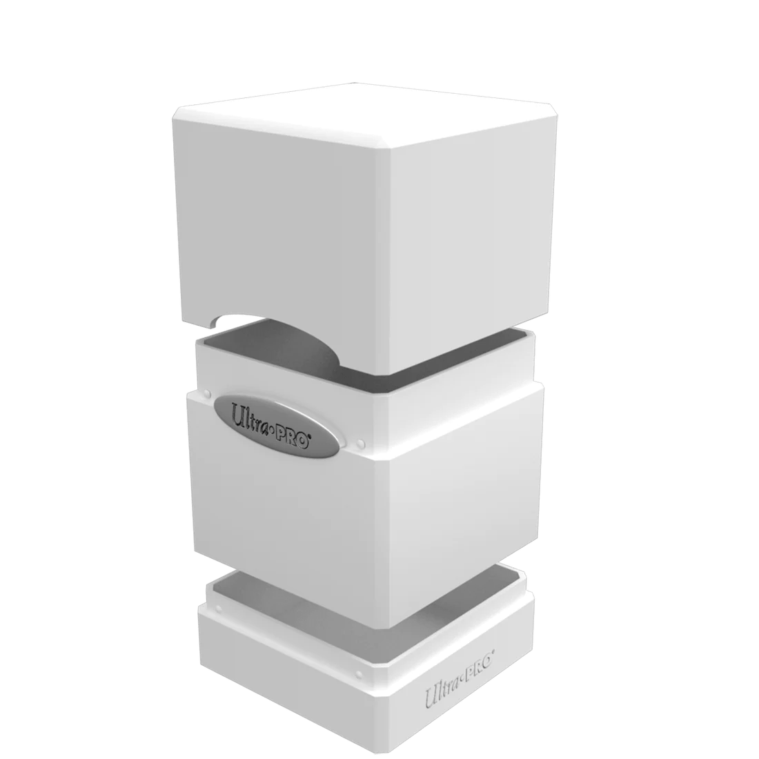 Ultra Pro Game Supplies > Card Boxes Ultra Pro: Satin Tower Deck Box - White 074427841720 UPI 84172