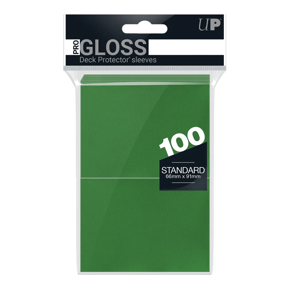 Deck Protector Pack: Pro Gloss Green Solid 100ct