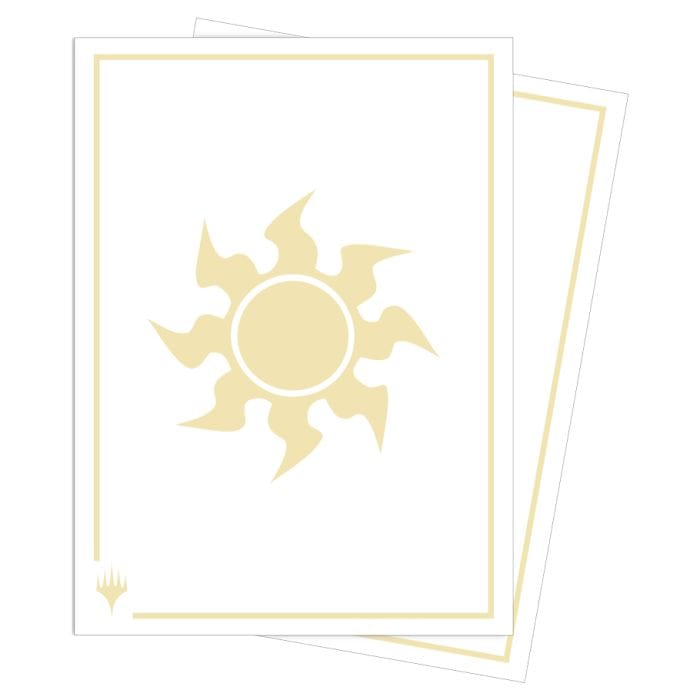 Ultra Pro Game Supplies > Card Sleeves Magic the Gathering CCG: Mana 8 - Apex Deck Protector Sleeves 105ct, Plains 074427199319 UPI 19931