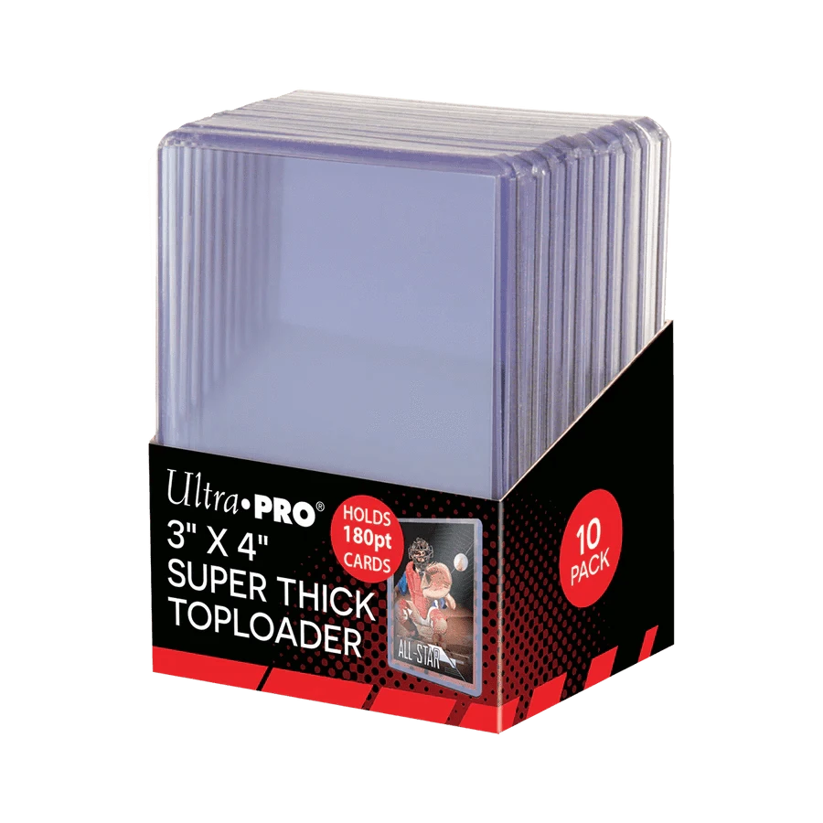 Ultra Pro Game Supplies > Card Sleeves Ultra Pro: 3" x 4" Toploader 10ct - Super Thick, 180pt 074427823283 UPI 82328