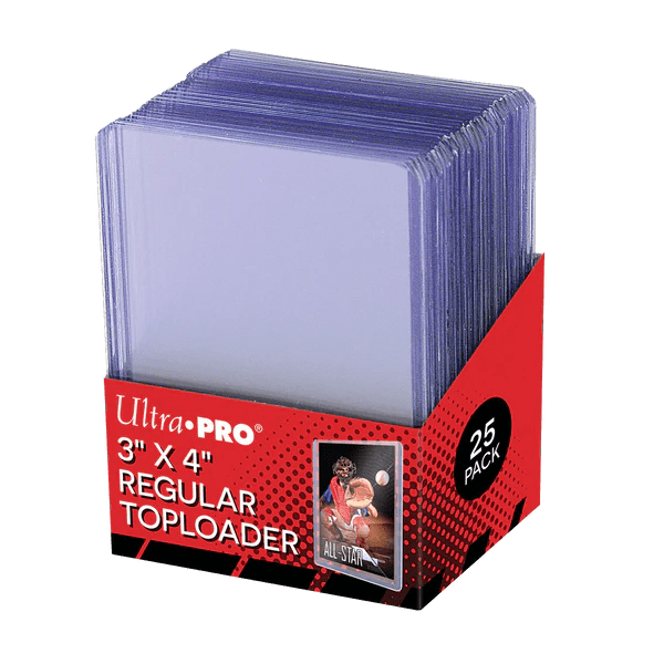 Ultra Pro Game Supplies > Card Sleeves Ultra Pro: 3in x 4in Toploader 25ct - Clear Regular 074427812225 UPI 81222