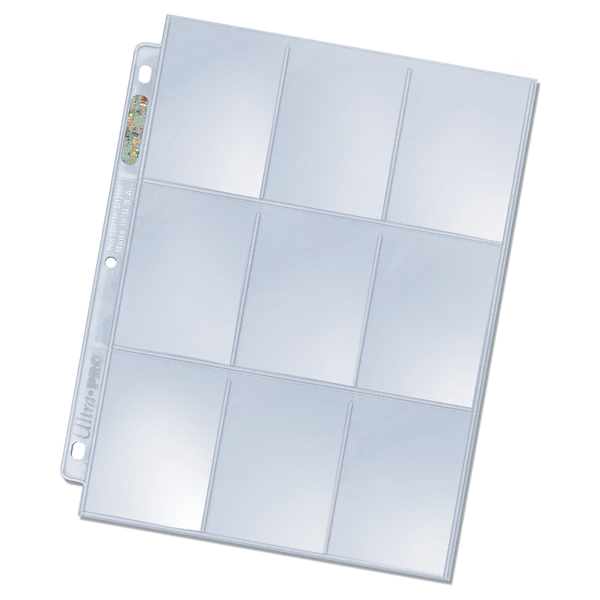 Ultra Pro Game Supplies > Card Sleeves Ultra Pro: 9 Pocket Platinum Page for Standard Size Cards (10pk) 074427830007 UPI 83000