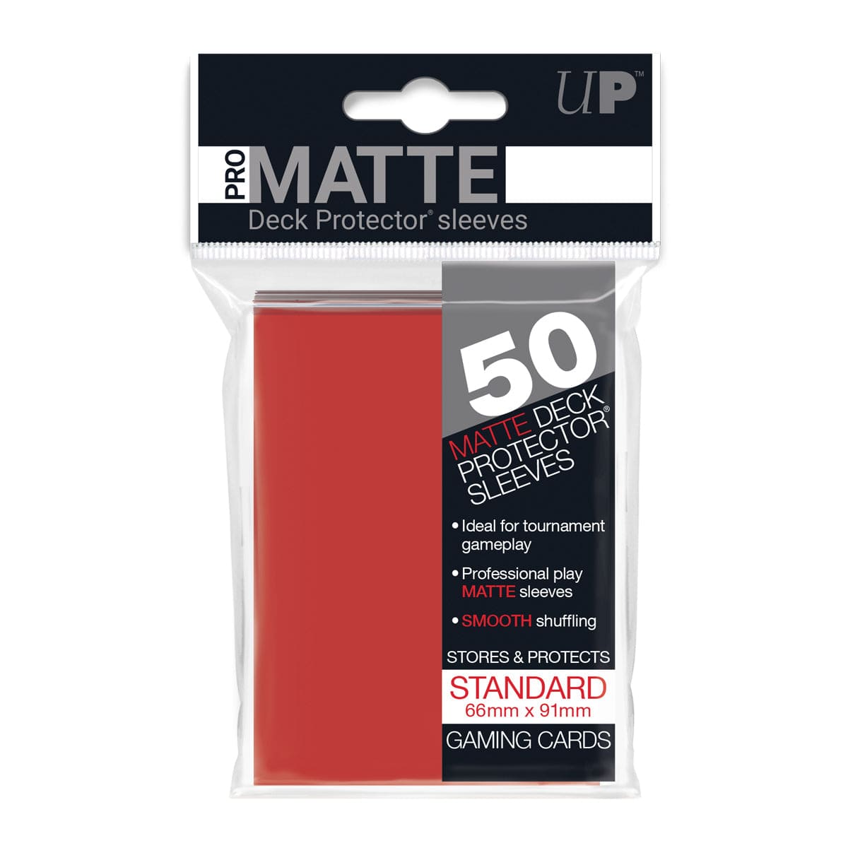 Ultra-Pro Deck Protector Sleeves Matte Red