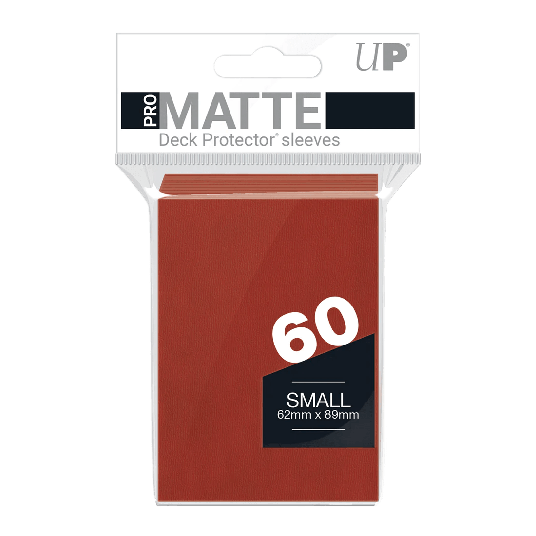 Ultra Pro Sleeves - 60 count - Pro Matte - Red - Small