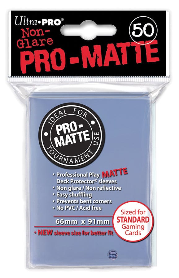 Ultra Pro Game Supplies > Card Sleeves Ultra Pro: Pro-Matte Standard Deck Protector 50ct - Clear 074427844905 UPI 84490