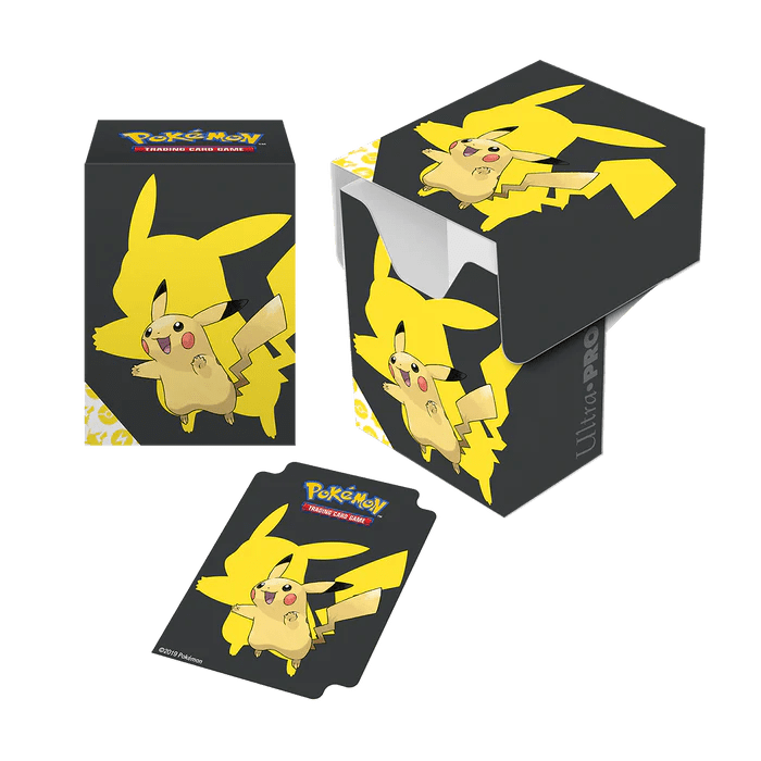 Ultra Pro Trading Card Games > Pokemon Ultra Pro: Pokemon - Pikachu Full-View Deck Box 074427151027 15102