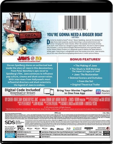 Universal Studios Movies > 4K 4K: Jaws (50th Anniversary Edition) 191329280812 MHV1000855817UHD