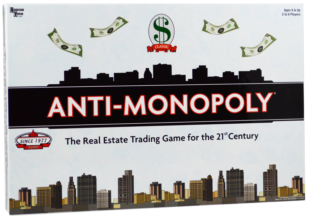 University Games Board Games Anti-Monopoly 1851-4PK