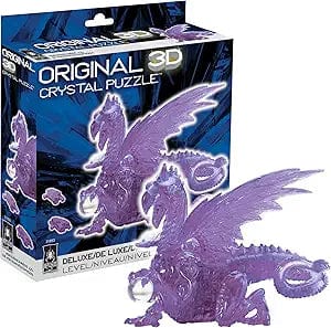 University Games Puzzles > Hand Puzzles UNIVERSITY GAMES: ORIGINAL 3D CRYSTAL PUZZLE - PURPLE DRAGON 023332310531