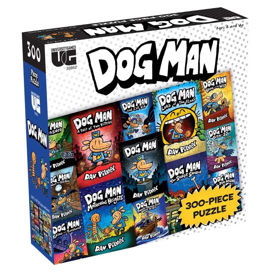 University Games Puzzles > Jigsaw Puzzles Puzzle: Dog Man Book Cover 300 piece 023332339525 UNV33952