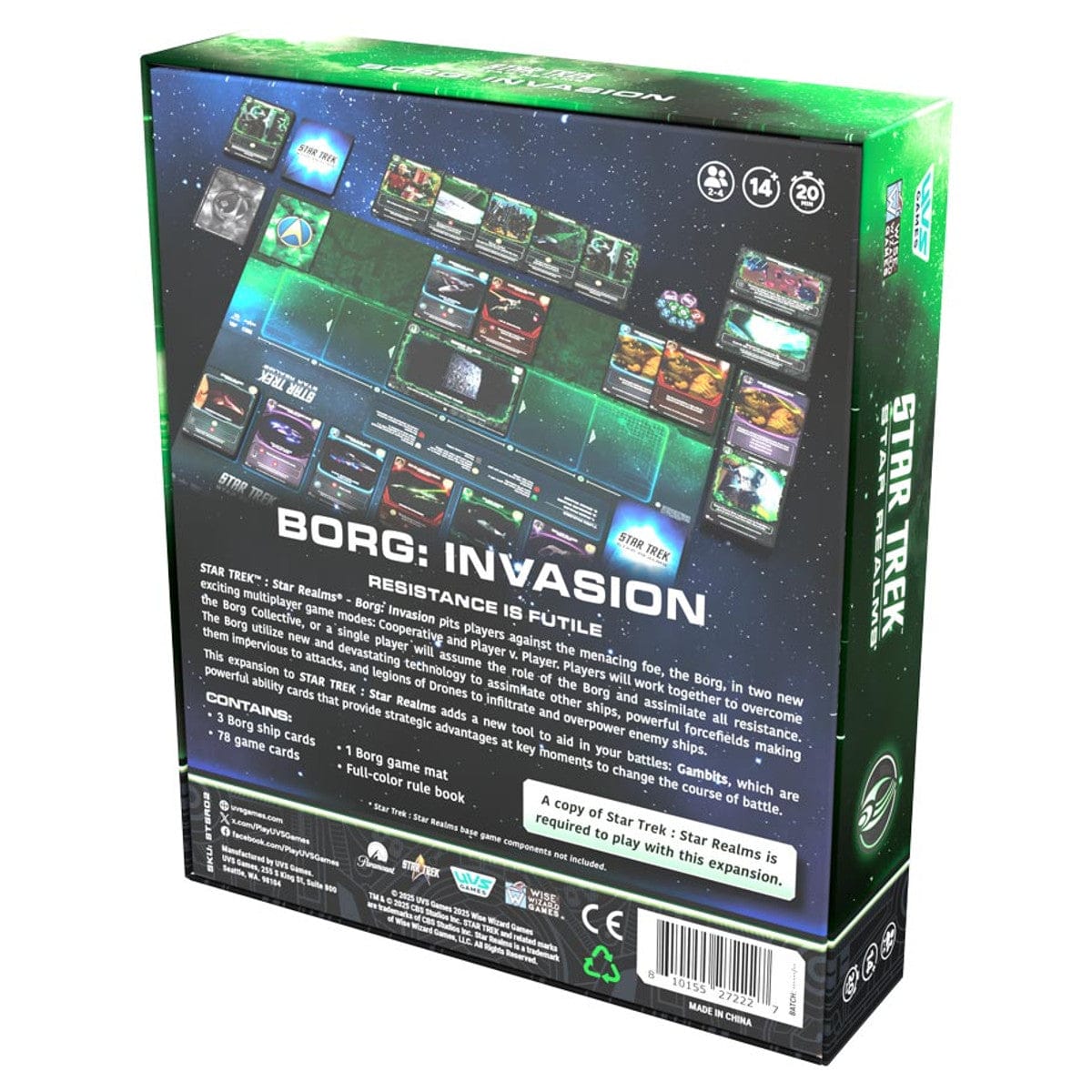 UVS Games Board Games > Expansion Star Realms: Star Trek: Borg Expansion 810155272227 UVSSTSR02