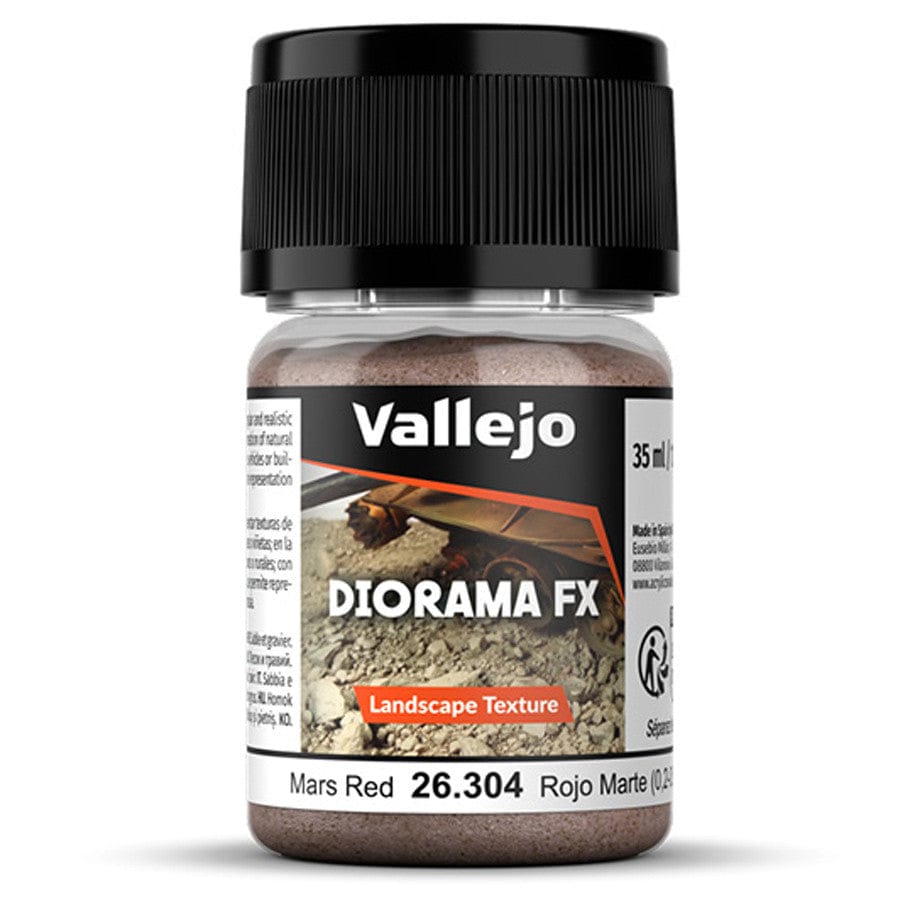 Vallejo Hobby Supplies > Paints Diorama FX: Landscape: Mars Red 0.2-0.6 mm (35ml) 8429551263047 VJP26304