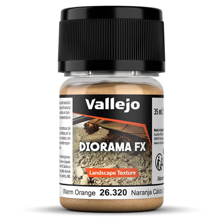 Vallejo Hobby Supplies > Paints Diorama FX: Landscape: Warm Orange 0.1-1 mm (35ml) 8429551263207 VJP26320
