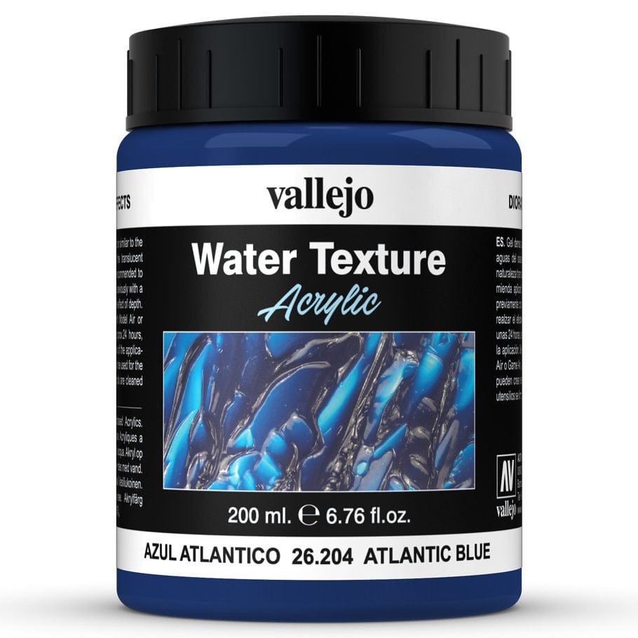 Vallejo Hobby Supplies > Paints Diorama FX: Water: Atlantic Blue (200ml) 8429551262040 VJP26204
