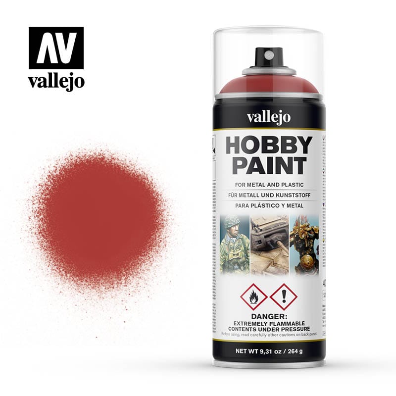 Vallejo Hobby Supplies > Paints Vallejo: Spray Primer - Scarlet Red 8429551280167 VAL 28016