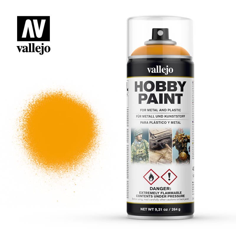 Vallejo Hobby Supplies > Paints Vallejo: Spray Primer - Sun Yellow 8429551280181 VAL 28018