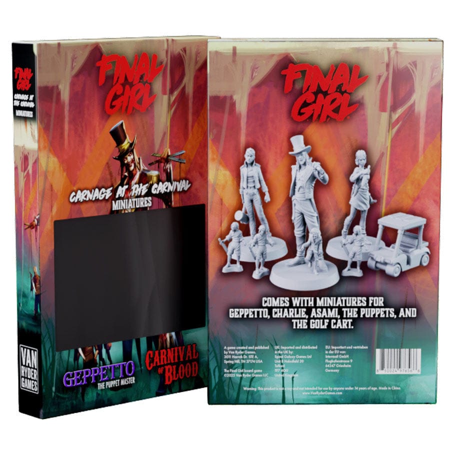 Van Ryder Games Tabletop Games > Miniature Games > Expansions Final Girl: Carnage at the Carnival Miniatures 850024976566 VRGFG004M