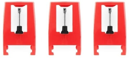 Victrola Music > Audio Equipment > Accessories Victrola: ITNP-S1 Replacement Stylus - 3pk, Red 816203019110 VCTA19110