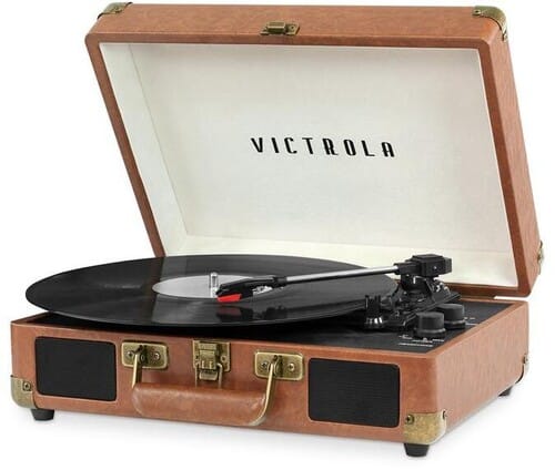 Victrola Music > Audio Equipment Victrola VSC-550BT-BRW-SDF Journey Bluetooth Portable Suitcase Turntable (Brown) 816203018274 VCTA18274