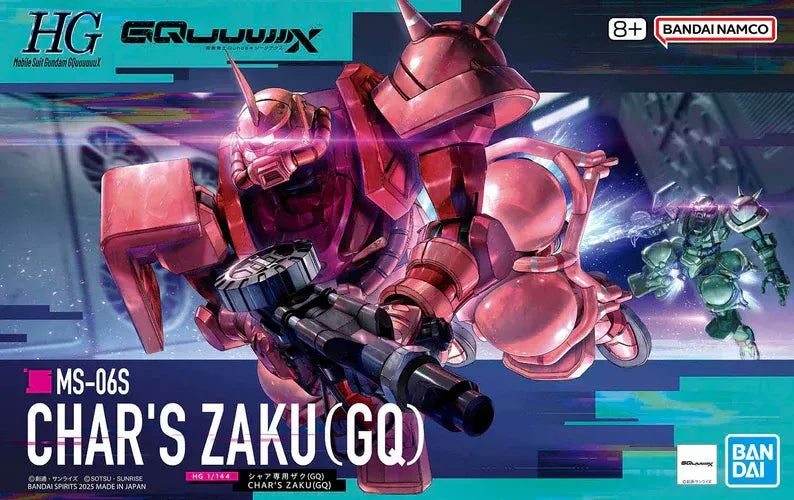 video game advantage Model Kits > Gundams > High Grade Gundam - HG 1/144 #11 Char's Zaku (GQ) "Mobile Suit Gundam: GQuuuuuuX" 4573102691903 GD-2773842