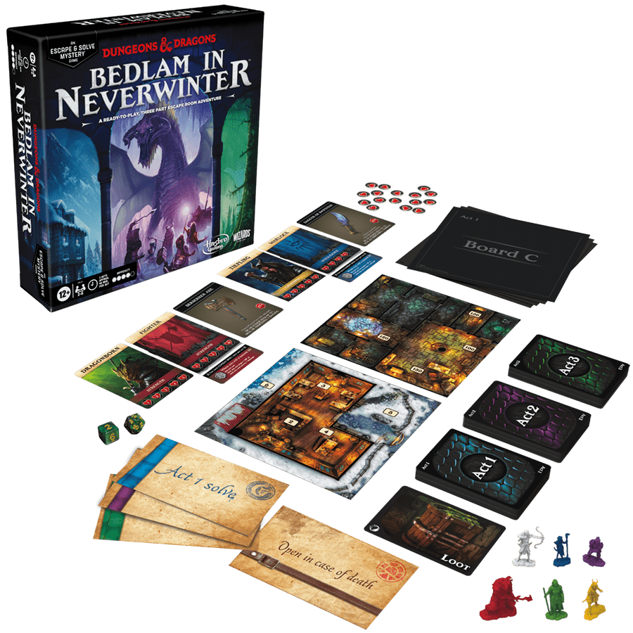 Wizards of the Coast Board Games Dungeons & Dragons Bedlam in Neverwinter Escape Room 195166214771 WOC F66200000