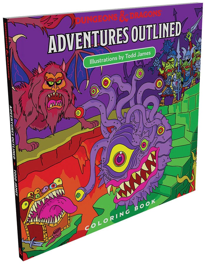 Wizards of the Coast Books > Activity Books Dungeons & Dragons Adventures - Outlined Coloring Book 9780786966646 WOC C60350000