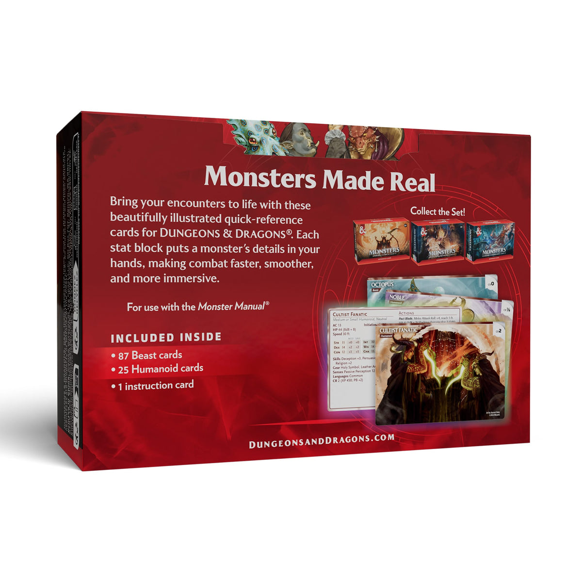 Wizards of the Coast Tabletop Games > Role-Playing Games > Accessories DND RPG Trove: Monsters - Animals & NPCs Reference Cards 195166335100 D60410000