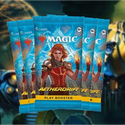 Wizards of the Coast Trading Card Games > Magic The Gathering Magic The Gathering: Aetherdrift Booster Pack 195166278629